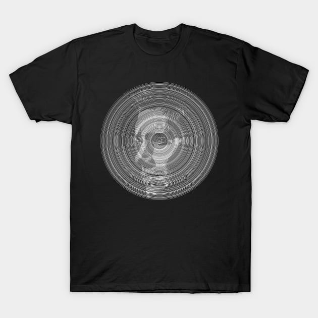 Dean Winchester - Vinyl Record inspired drawing T-Shirt by dangerbeforeyou